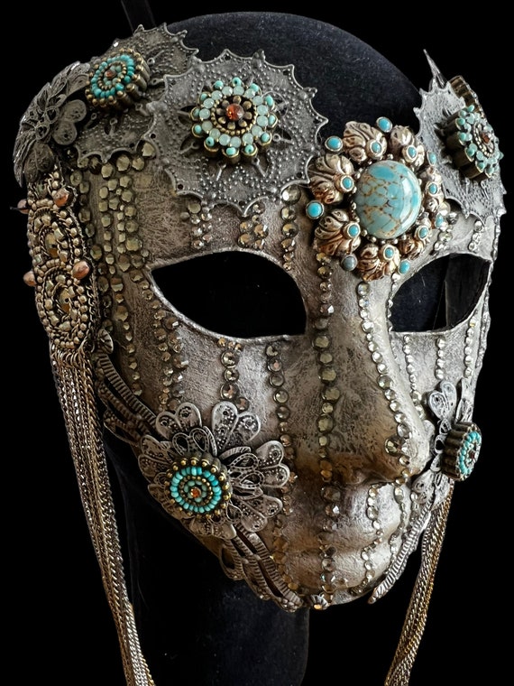 Gothic Masquerade Mask Halloween Mask Horror Masktheatre Etsy