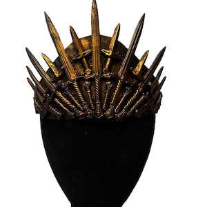 Medieval Fantasy crown, Larp crown, Gothic headpiece, Gothic Crown, Cosplay Crown, Pagan Crown, Vampire Witch Headpiece, Crowns for Men