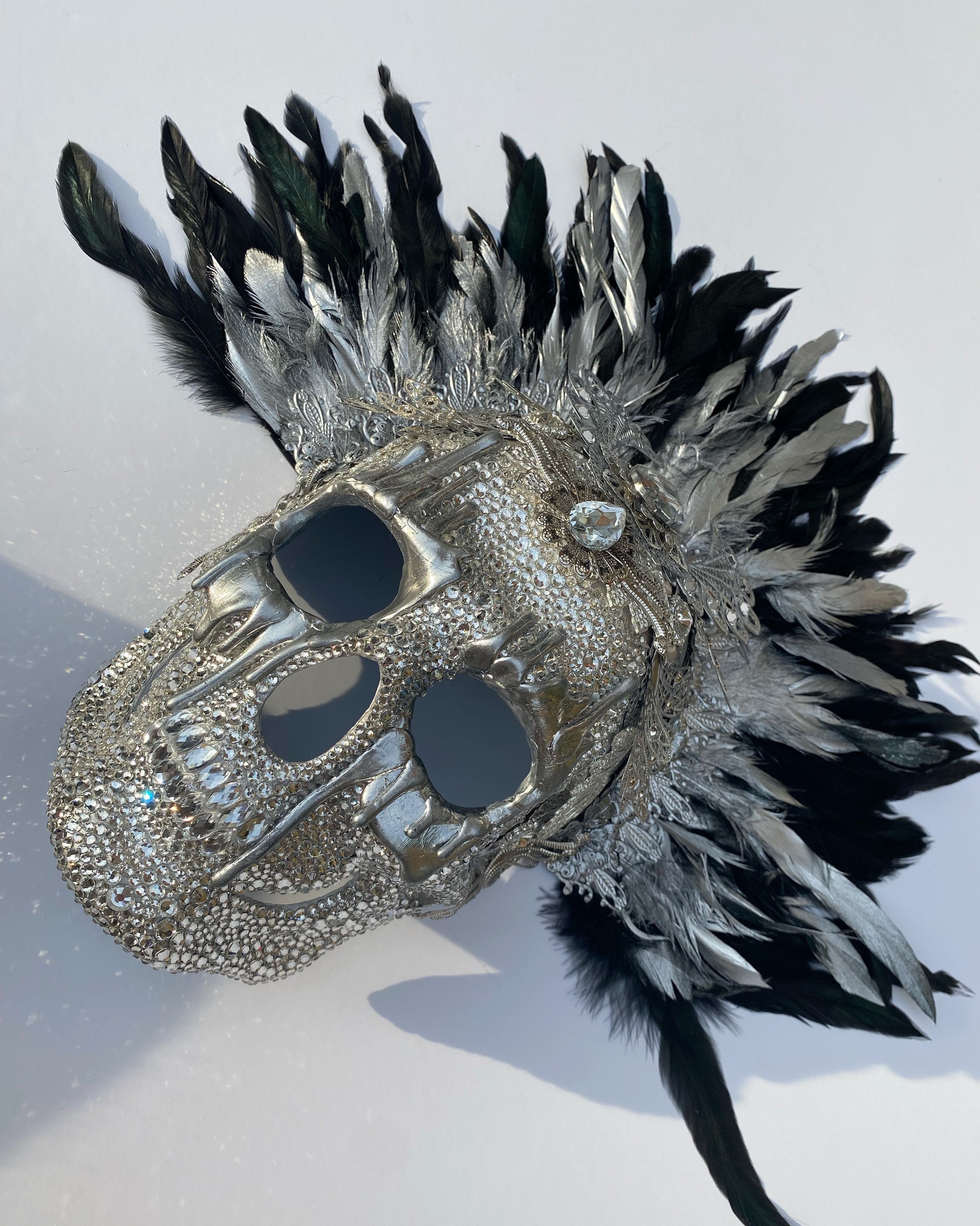 Halloween Mask Skull
 Crystal Skull Mask Skull Mask Halloween Mask Skull Art Etsy
