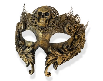 Venetian Full Face Masquerade Mask Men Steampunk Unisex Warrior