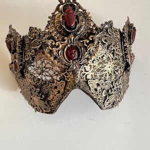 Gothic Blind Masquerade Mask, dark academia Mask, Halloween Mask, Masks for him, Masks for her, Occult Mask, Cosplay Mask, Fantasy Mask