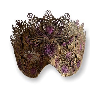 Blind Mask Gothic, masquerade masks for men, for women, dark elf costume, dark faerie mask, dark fantasy cosplay, blind masquerade mask