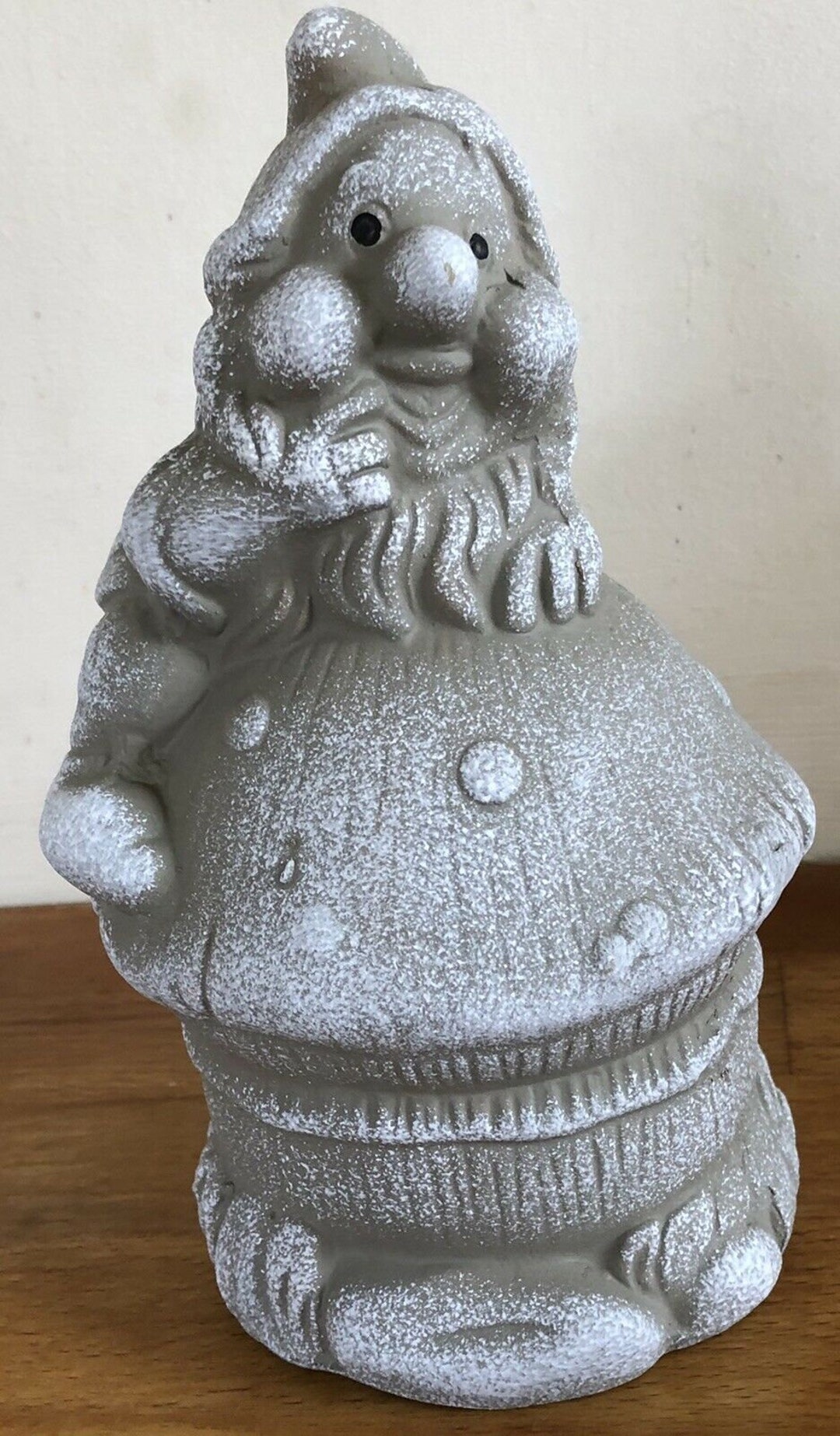 Latex Craft Mould to Make Garden Gnome on A Toad Stool Ornament