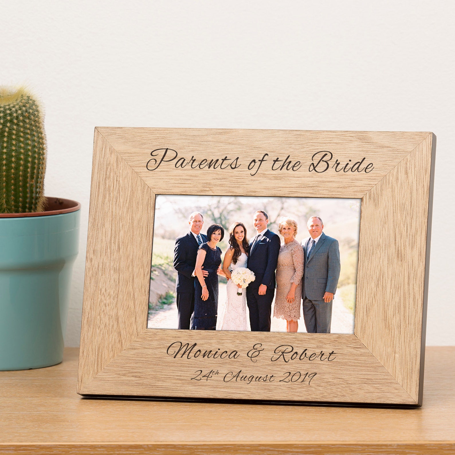 Personalised Wedding Gift Photo Frame Wedding Day Dad Gift Etsy UK