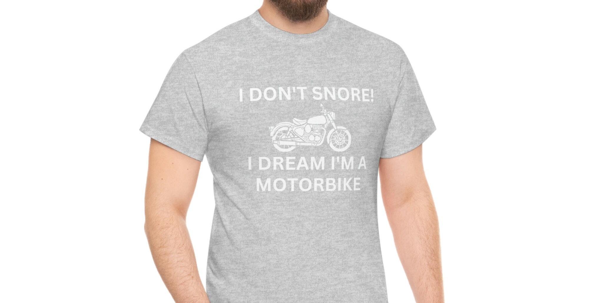 Tee Shirt Humour, Je ne ronfle pas, je rêve que je suis une moto