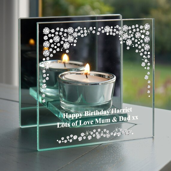 Diamante tea light on sale holders