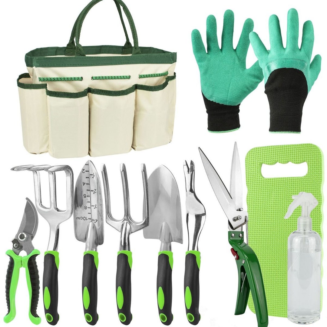 Gardening Tool Set With Bag, 11 Piece Gardening Set - Etsy