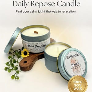 Daily Repose - 4oz / 8oz Candle Tin (Bohemian Fall) image 4