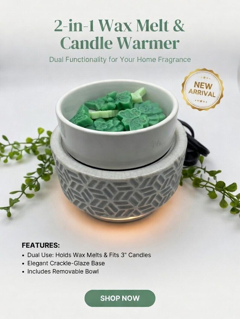 Black Barn 2 in 1 (New Design) Wax Melt/Candle Warmer image 3