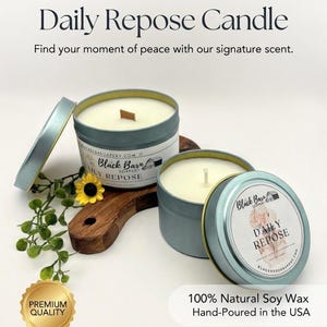 Daily Repose - 4oz / 8oz Candle Tin (Bohemian Fall) image 3