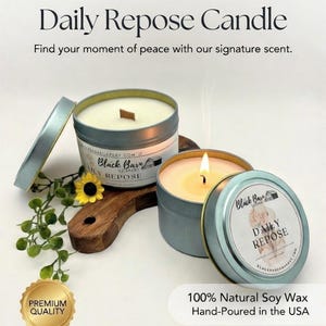 Daily Repose - 4oz / 8oz Candle Tin (Bohemian Fall) image 1