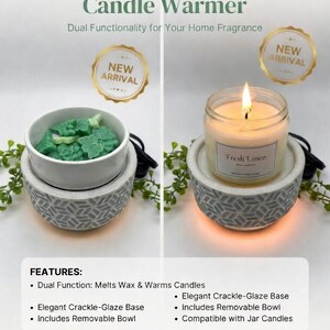 Black Barn 2 in 1 (New Design) Wax Melt/Candle Warmer image 4