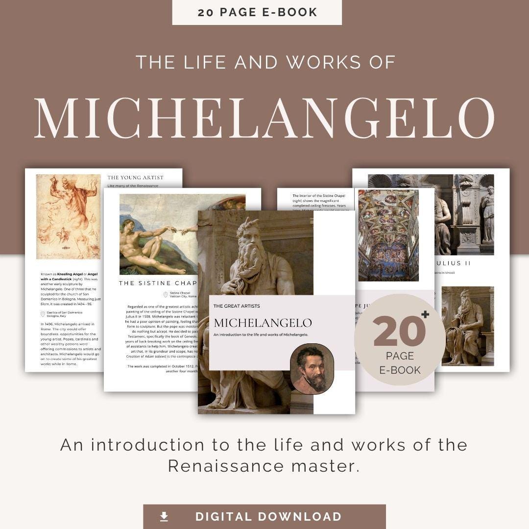 The Complete Works of Michelangelo - Etsy