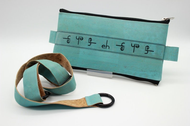 Hipster Urban Streetwear Cork Handbag Mens Minimalist Variable Eco Waist Bag Women/'s Blue Belt bag Turquoise Cork Convertible Sling Bag