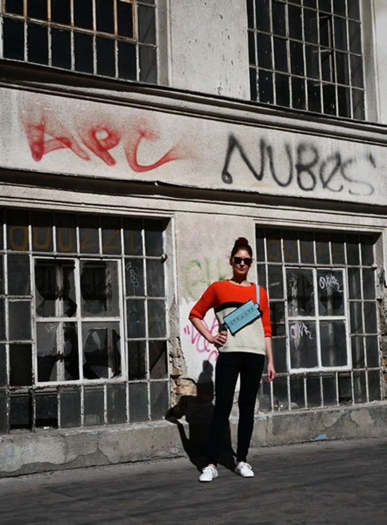 Hipster Urban Streetwear Cork Handbag Mens Minimalist Variable Eco Waist Bag Women/'s Blue Belt bag Turquoise Cork Convertible Sling Bag