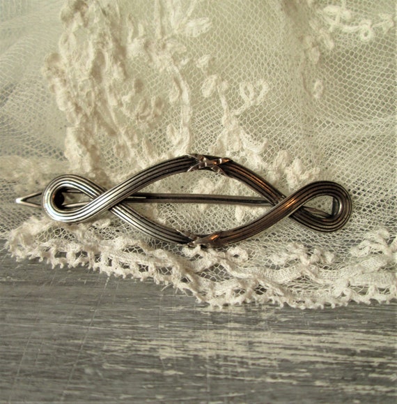 Antique French hair barrette circa 1900's French