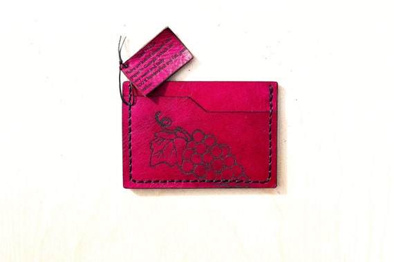 personalised leather business card holder