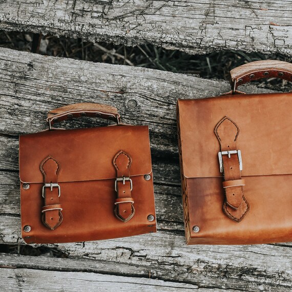 Etsy leather online messenger bag