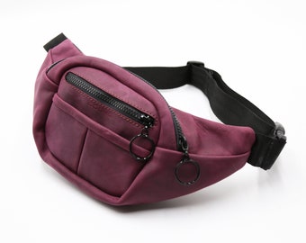 COSMO HANDMADE - Stylish Leather Belt Pouch: Customizable Fanny Pack for on-the-go