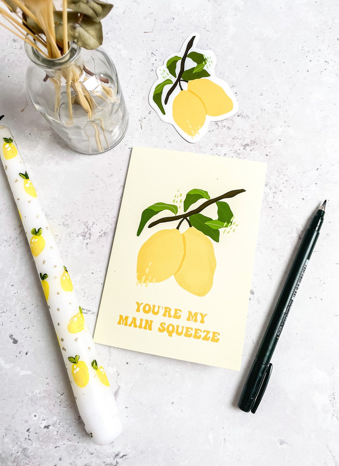Happy Birthday Lemon Card