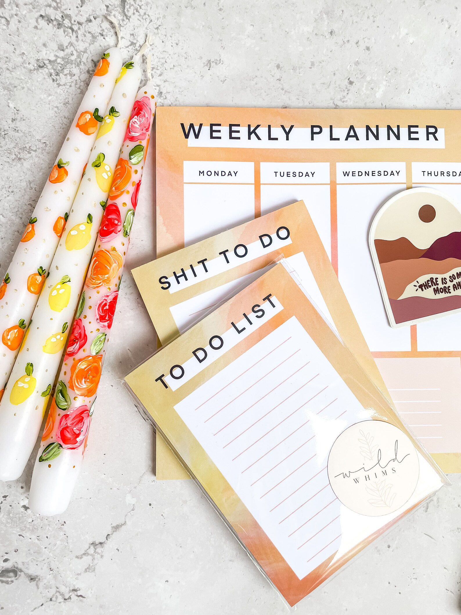 A4 Weekly Planner Pad To do list Desk Pad Undated Planner Etsy