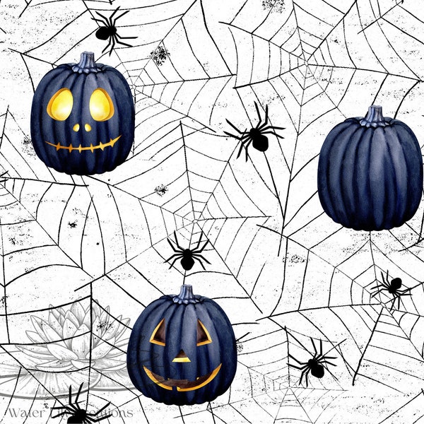 Halloween, Pumpkins, Spiderwebs 20oz Template for Sublimation, PNG Print, Digital File