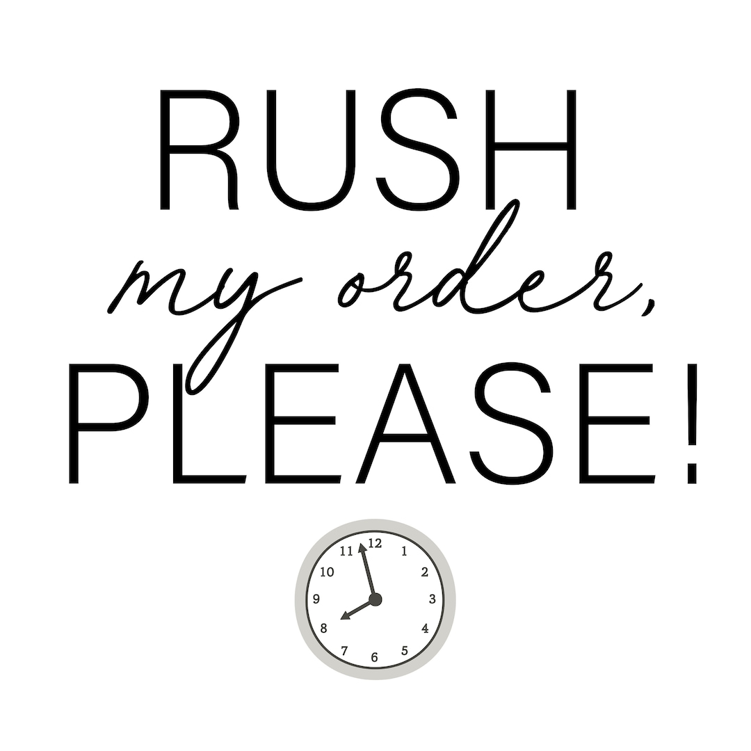 Rush Fee - Etsy