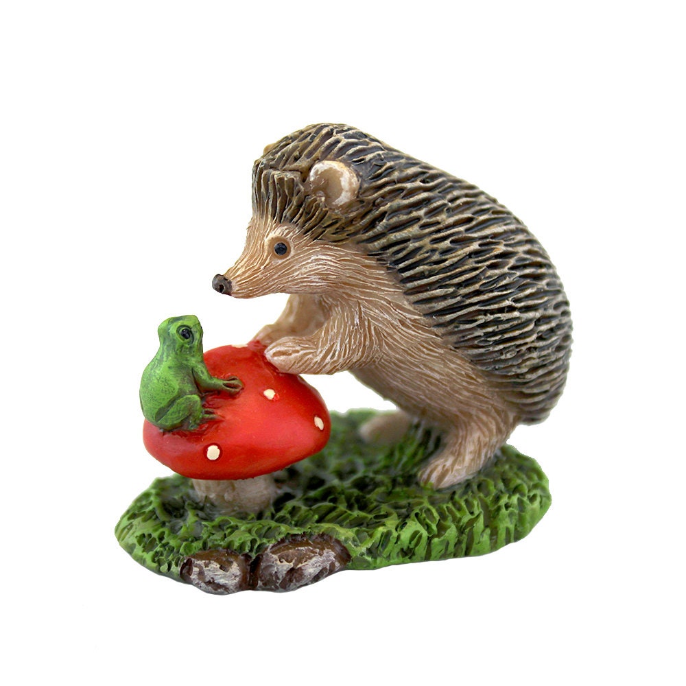 Buy 3 Save $5 Set of 3 Miniature Fairy Garden Hedgehogs 