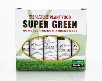 Super Green Fertilizer - Live Lucky Bamboo Plant Food - Lucky Bamboo Superfood - Water Plant Fertilizer - Fertilizer for Healthier Plants