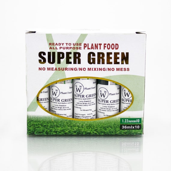 Super Green Fertilizer - Live Lucky Bamboo Plant Food - Lucky Bamboo  Superfood - Water Plant Fertilizer - Fertilizer for Healthier Plants - Etsy