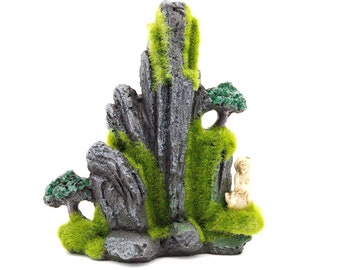 Fish Tank Plastic Statue - Fish Habitat Decor, Home Aquarium Decor, Fish Tank Decoration, Aquarium Ornament Rock Betta Fish Rock, Resin