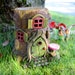 Fairy House | Tree Stump House for Fairy Garden | Optional LED Lights | Little Kim World Fairy Garden Home 