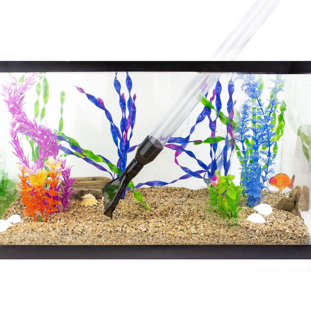 Fish Tank Gravel Cleaner With Glass Scraper Home Aquarium Cleaner Fish