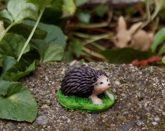 Mini Hedgehog - Fairy Garden Supply, Miniature Animal