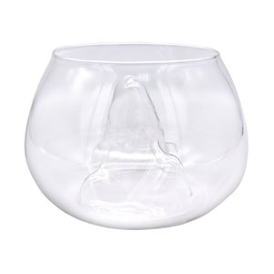 Small Glass Mountain Bowl Unique, Decorative Vase, Plant Holder for Tillandsia Air Plants, Faux Succulents, Cuttings and More Home Decor image 8