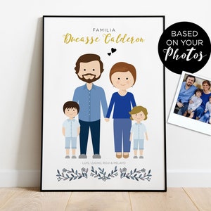 Retrato de familia personalizado
