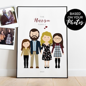 Custom portrait of couple, Custom couple illustration, personalized portrait, family illustration with pets, wedding gift, wedding portrait