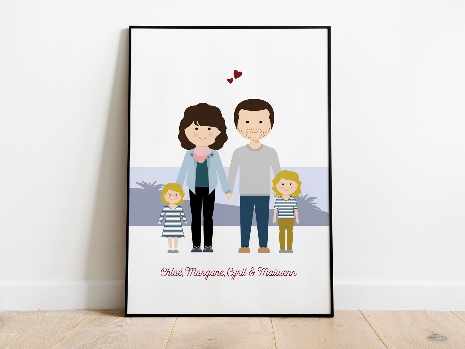 Affiche de famille personnalisée | Etsy