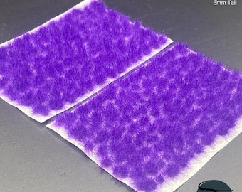 6mm Violet Self-Adhesive Grass Tufts