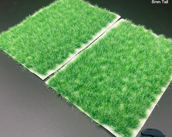 6mm Ardent Green Self-Adhesive Grass Tufts