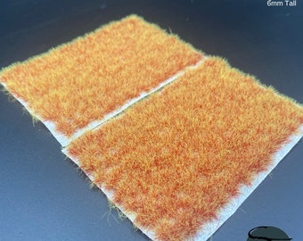 6mm Flaming Harvest Self-Adhesive Grass Tufts
