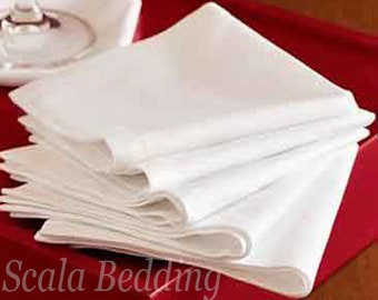 Set of 12 Pc or 6pc Solid Table Napkin Cotton Napkin/Dinner Napkin/Hotel Napkin Choose Size & Color