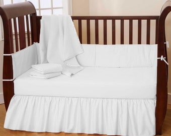 Nursery/Unisex Crib Bedding Dust Ruffle Crib Skirt Select Color