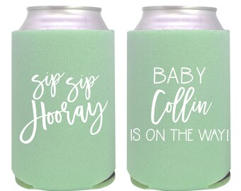 baby shower koozie favors