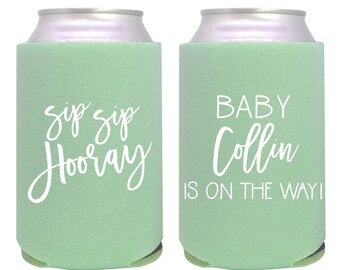 baby shower koozie favors