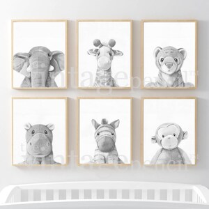 Nursery Animal Print, Jungle Nursery Prints, Baby Animal Prints, Safari Wall Art, Animal Prints for Nursery,Zoo Animal Nursery,Nursery Decor