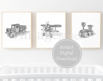 Planes Trains and Automobiles, Boy Nursery, Boy Wall Art, Boy Prints, Nursery Boy, Nursery Prints, Oh The Places You'll Go, Truck Print