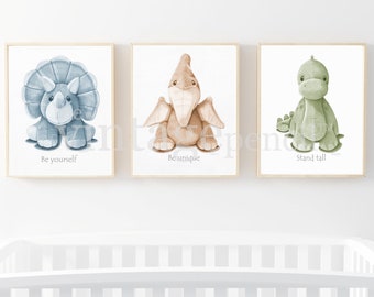Dinosaur Nursery Set, Dinosaur Kids Art, Dinosaur Drawings, Boys Wall Art, Set of Dinosaur Prints, Dinosaur Sketches, Dinosaur Decor, Baby