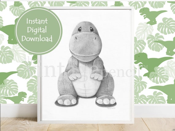 Dinosaur Room Decor, Dinosaur Wall Art, Dinosaur Room, Dinosaur, Dinosaur Drawing, T-Rex, Boy Wall Art, Boy Room, Dinosaur Room Wall Art