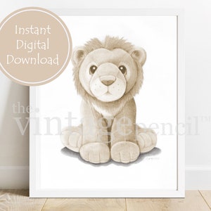 Nursery Animal Set, Baby Animal Prints, Neutral Nursery Art, Zoo Animal ...